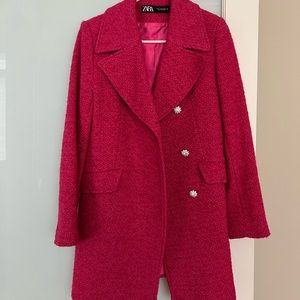 Zara Women's Pink Coat